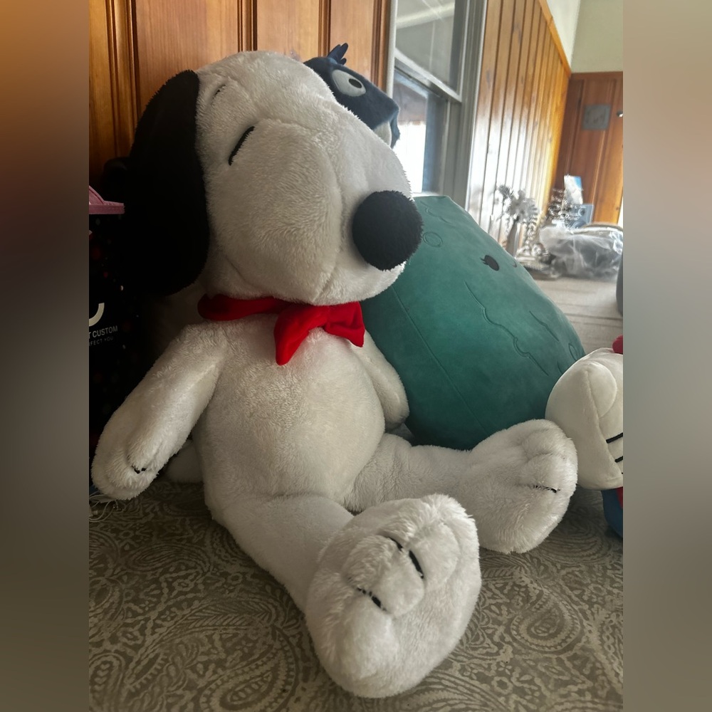 Snoopy Plush Toy - White and Black